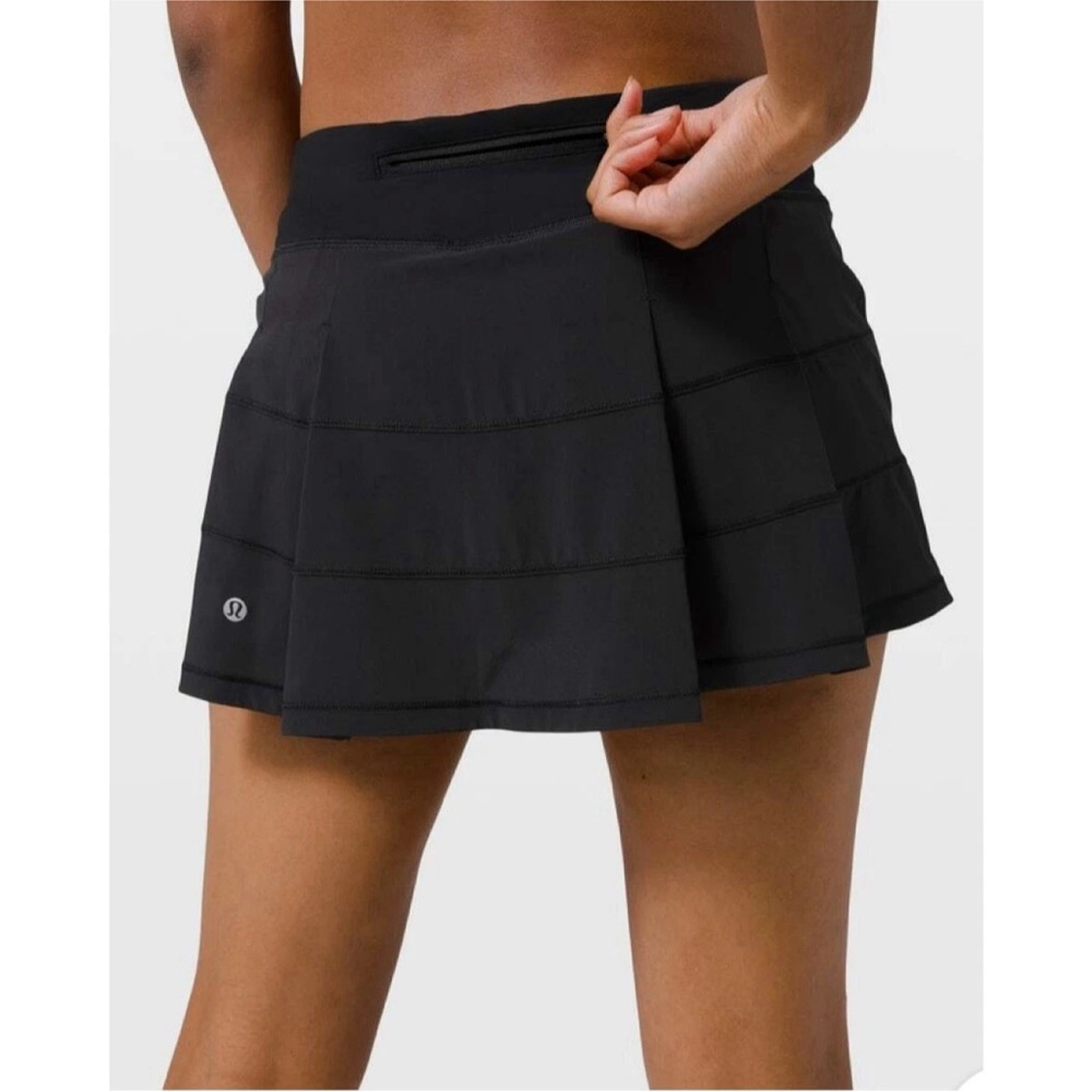 Black Pleated Lululemon Athletic Skirt